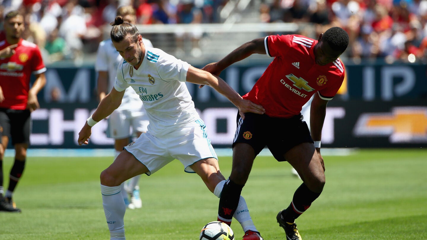 Gareth Bale, durante el partido contra el Manchester United
