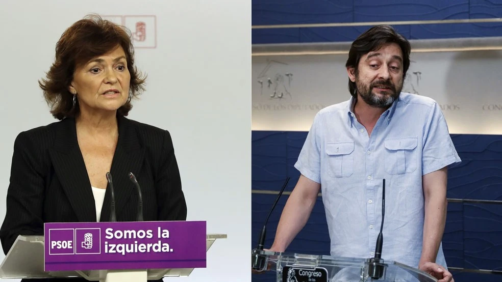 Carmen Calvo y Rafael Mayoral Carmen Calvo y Rafael Mayoral
