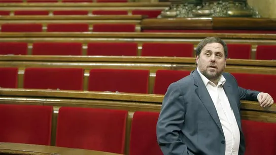 Junqueras, presidente de ERC, tras la aprobación Junqueras, tras la aprobación