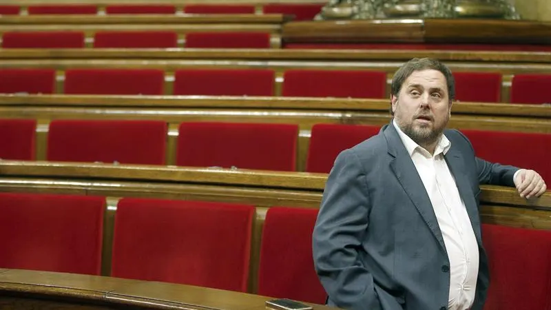 Junqueras, presidente de ERC, tras la aprobación Junqueras, tras la aprobación