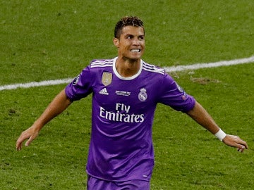 Cristiano Ronaldo, durante la final de la Champions contra la Juventus Cristiano Ronaldo, durante la final de la Champions contra la Juventus
