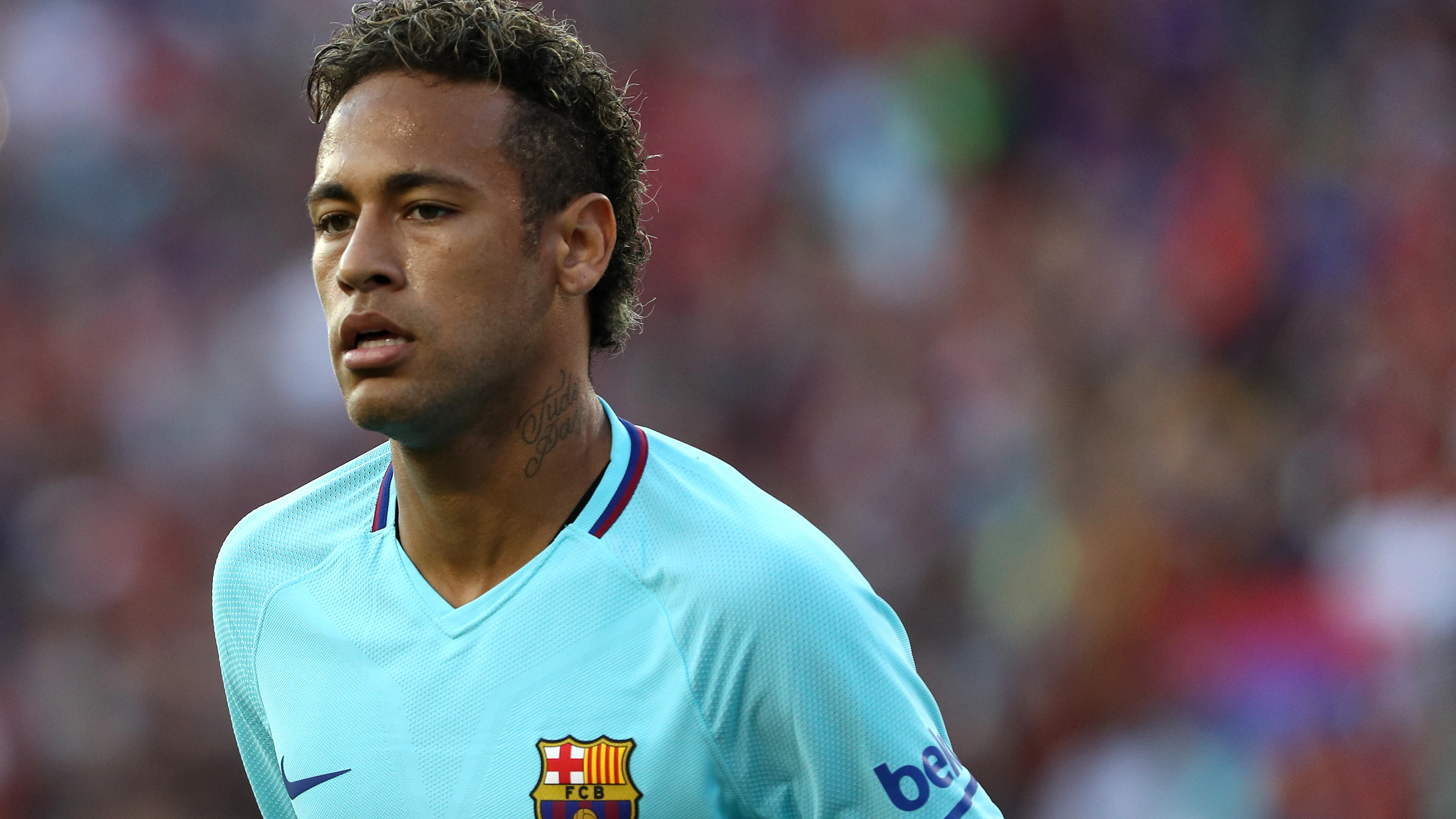 Neymar, durante un partido con el Barcelona