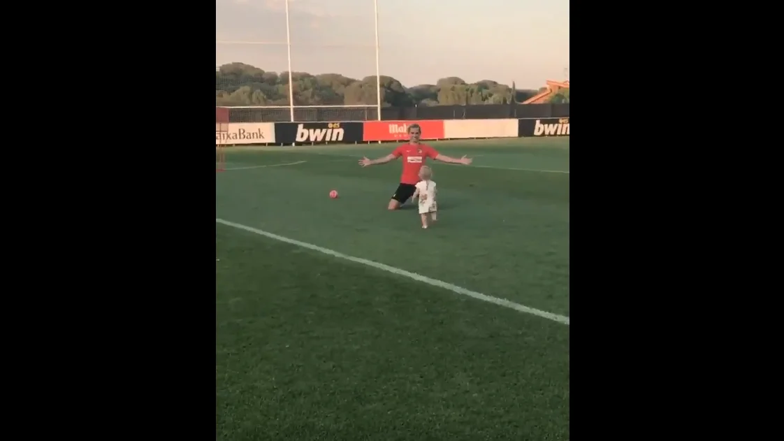 Griezmann en el entrenamiento
