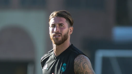 Sergio Ramos entrena con el Real Madrid Sergio Ramos entrena con el Real Madrid