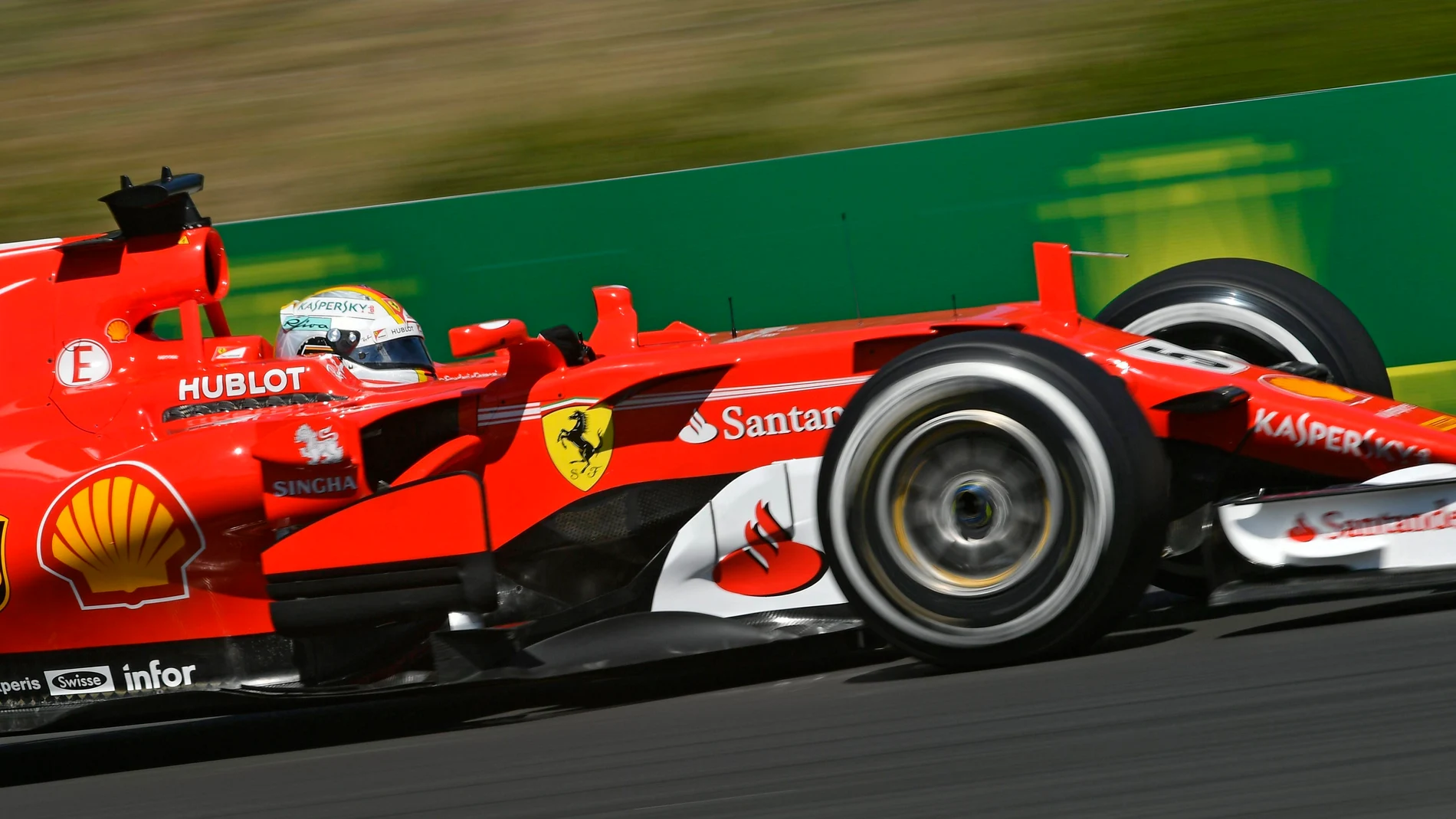 Vettel en el GP de Hungría