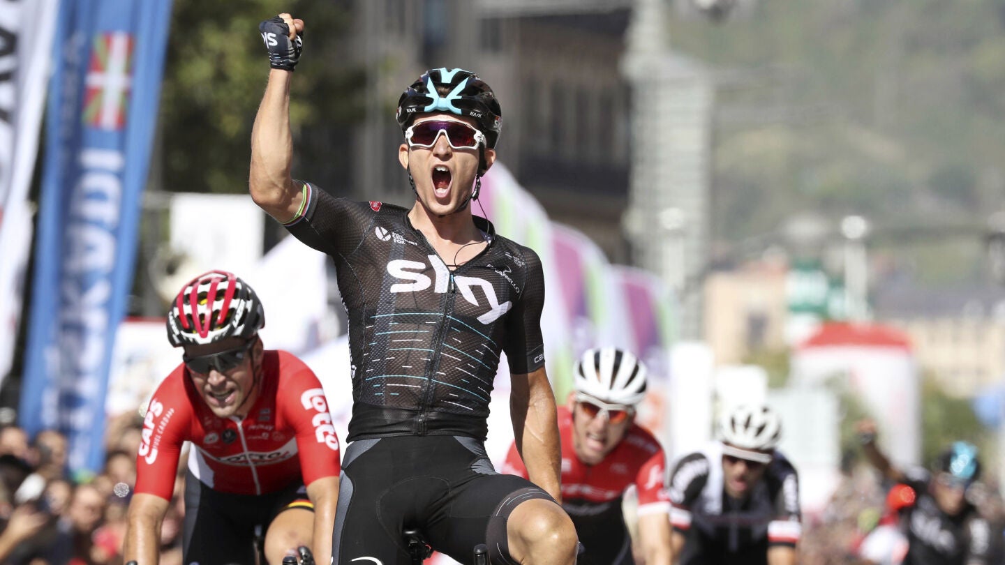Michal Kwiatkowski en la cl&aacute;sica de San Sebasti&aacute;n