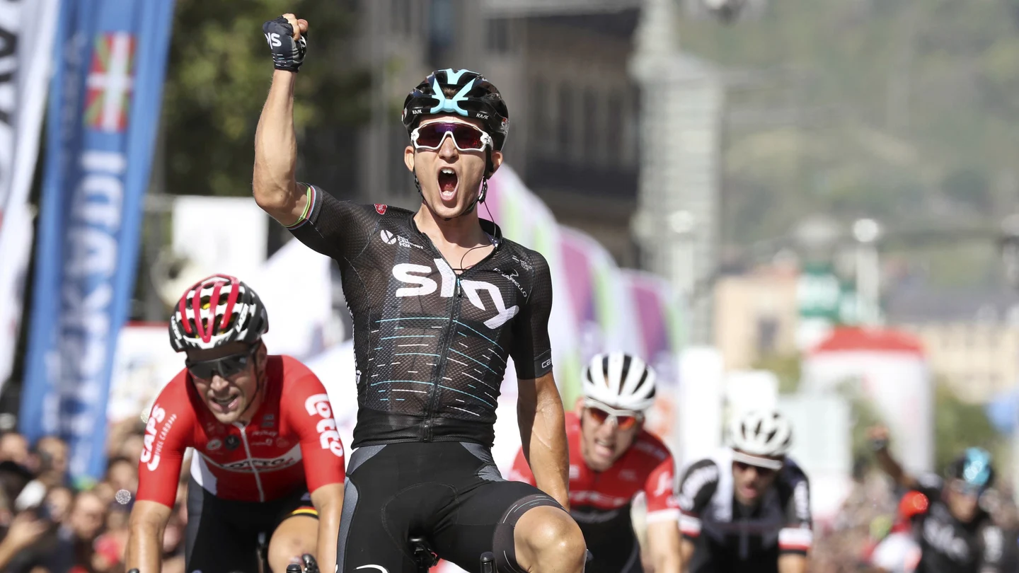 Michal Kwiatkowski en la clásica de San Sebastián Michal Kwiatkowski en la clásica de San Sebastián