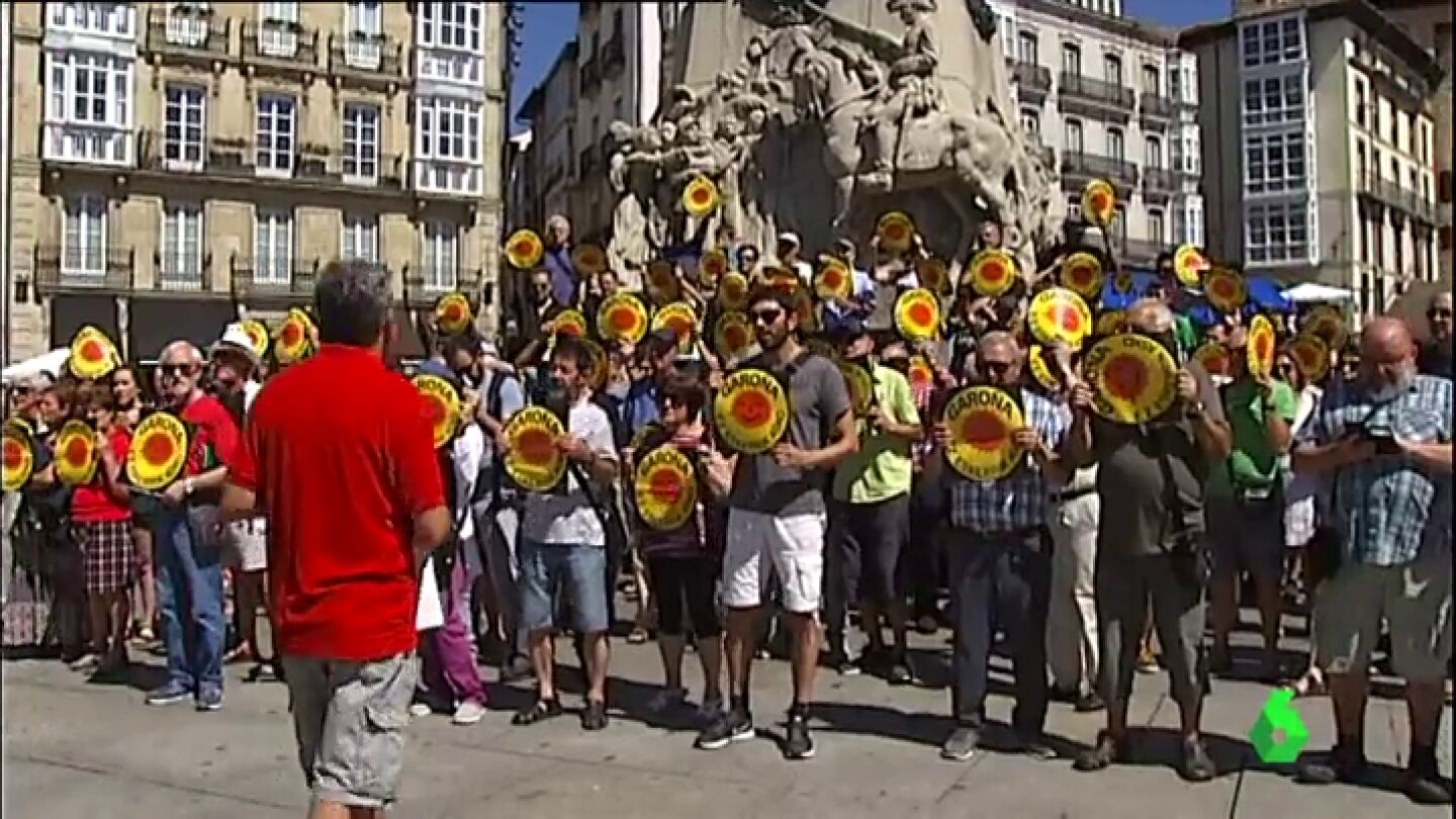 Protesta contra la reapertura de Garo&ntilde;a