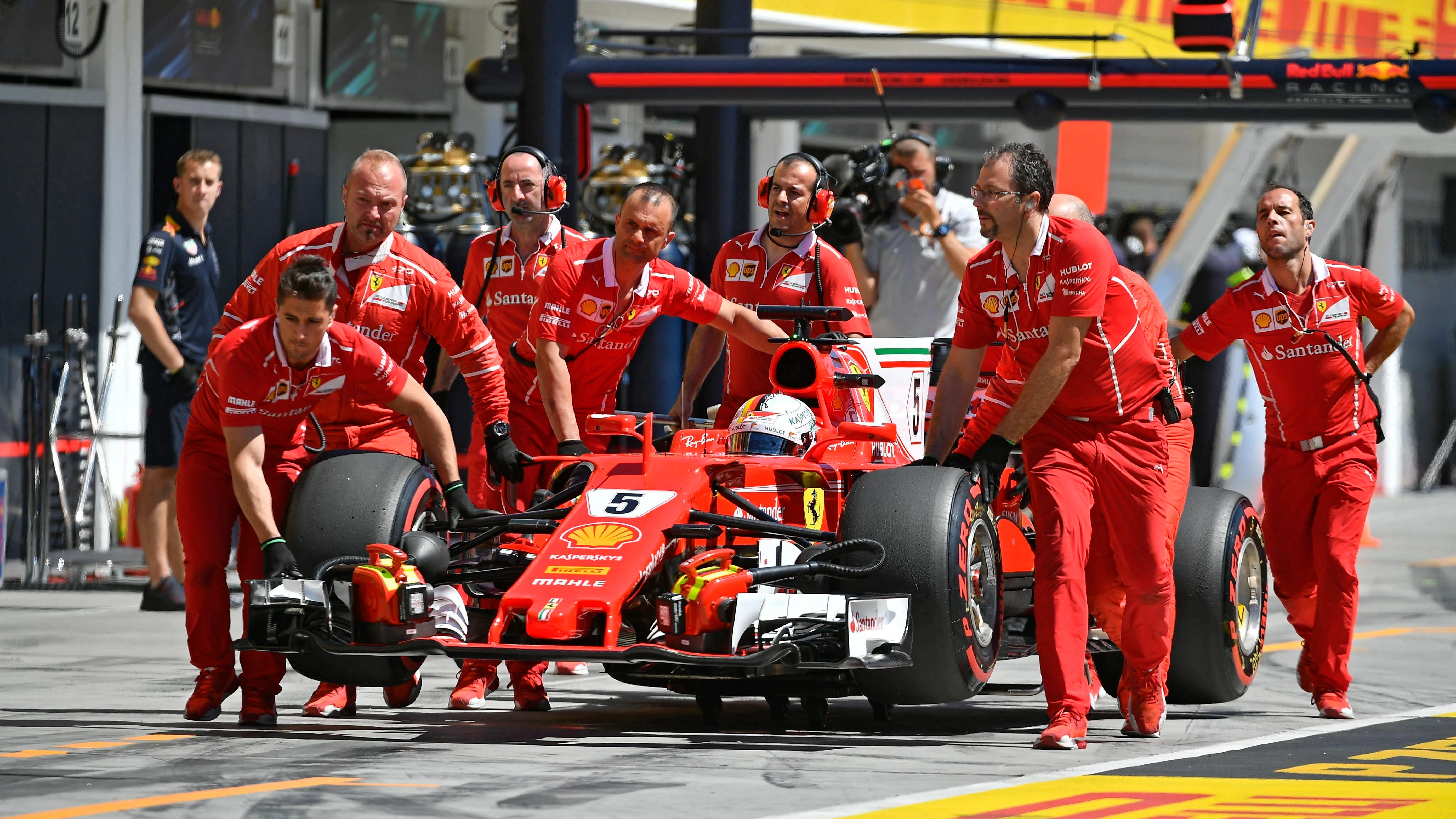 Sebastian Vettel en GP de Hungría