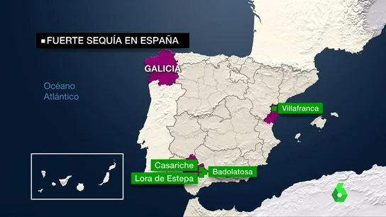 Algunos de los pueblos con problemas de abastecimiento de agua Algunos de los pueblos con problemas de abastecimiento de agua