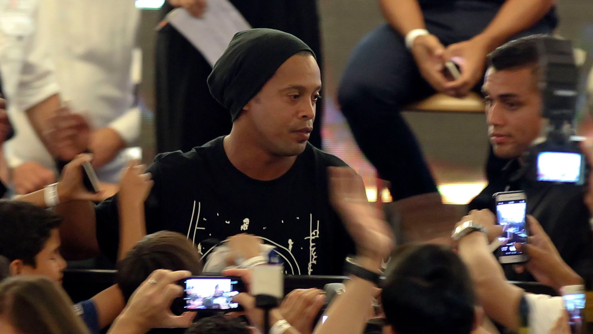 Ronaldinho durante sus declaraciones
