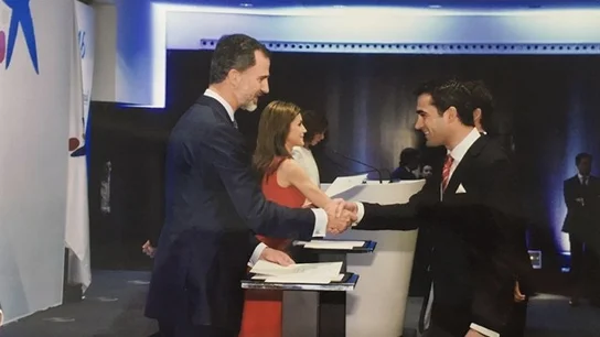 Javier Bosch junto al rey Felipe VI Javier Bosch junto al rey Felipe VI