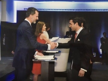 Javier Bosch junto al rey Felipe VI Javier Bosch junto al rey Felipe VI
