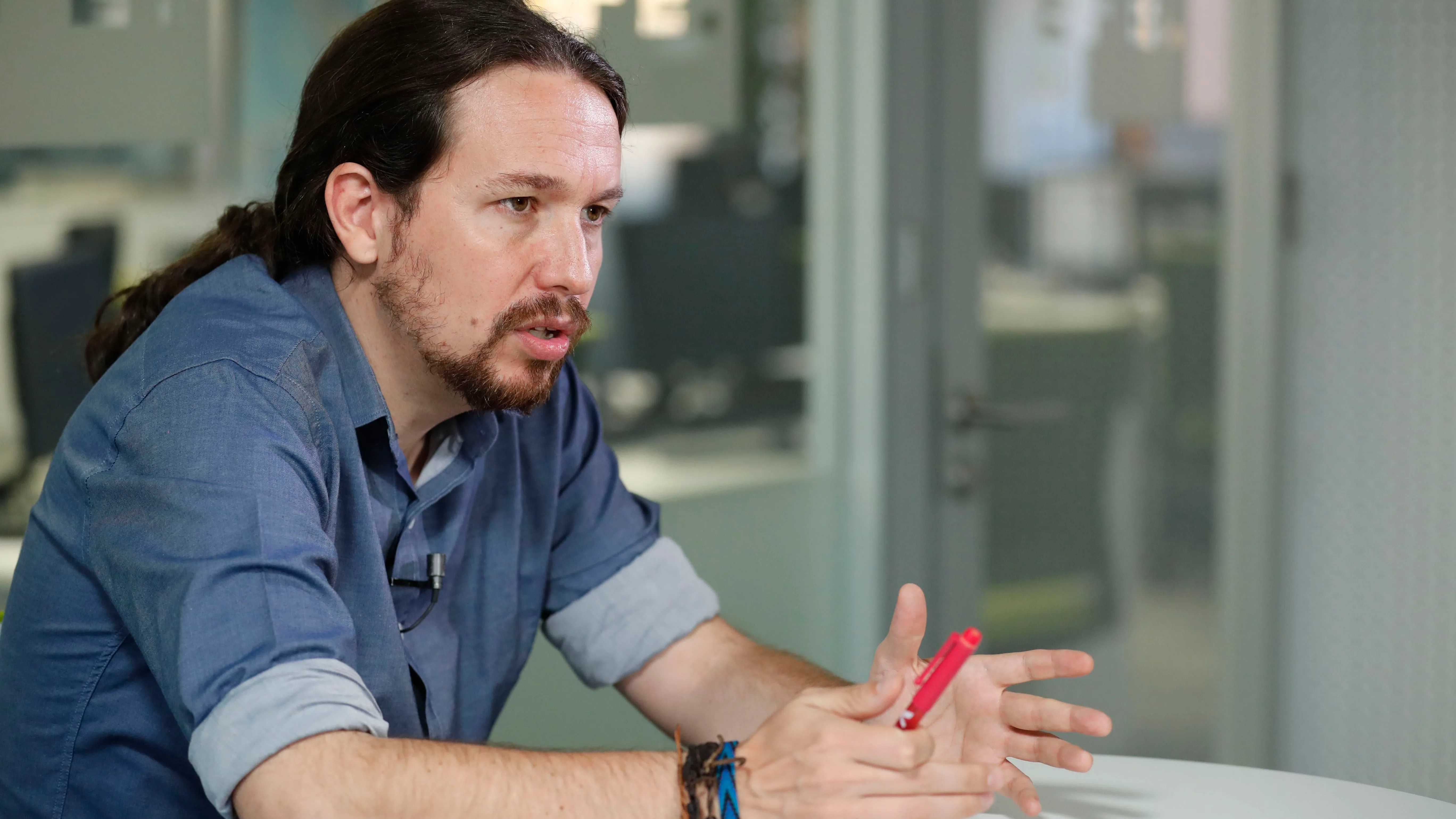 El líder de Podemos, Pablo Iglesias