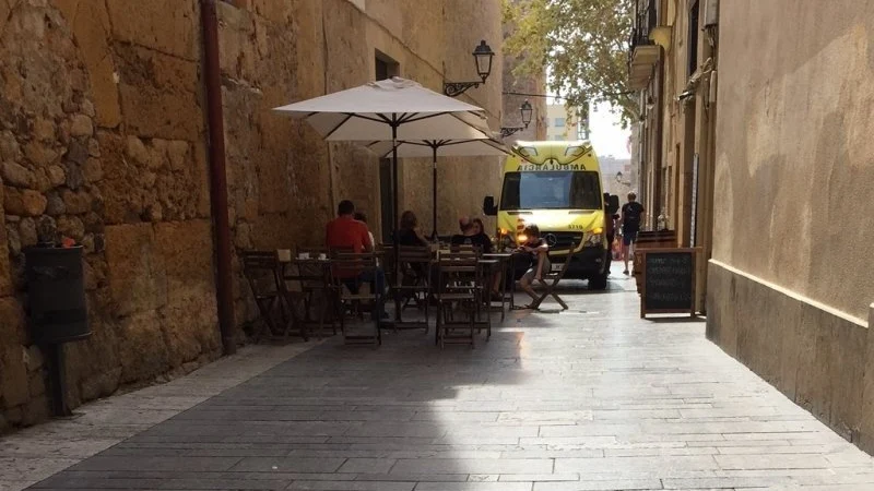 Una ambulancia de Zaragoza 