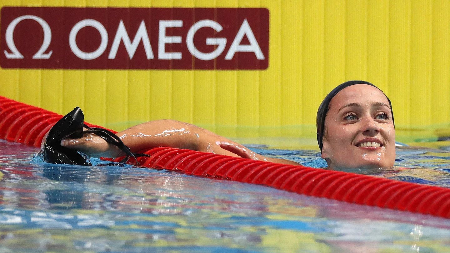 Mireia Belmonte tras la final Mireia Belmonte tras la final