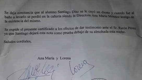 La carta de las profesoras al ratoncito Pérez La carta de las profesoras al ratoncito Pérez
