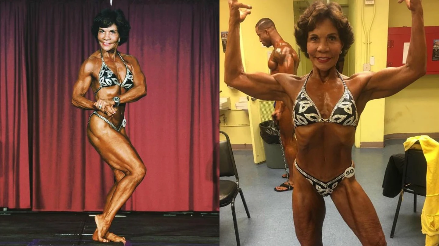 La fisioculturista venezolana Josefina Monasterio durante una competición La fisioculturista venezolana Josefina Monasterio durante una competición