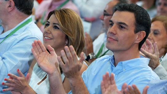 La presidenta andaluza Susana Díaz y el secretario general del PSOE Pedro Sánchez La presidenta andaluza Susana Díaz y el secretario general del PSOE Pedro Sánchez