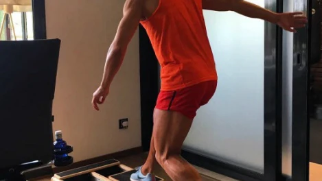 Cristiano, en el gimnasio