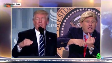 Paco Trump imitando a Donald Trump