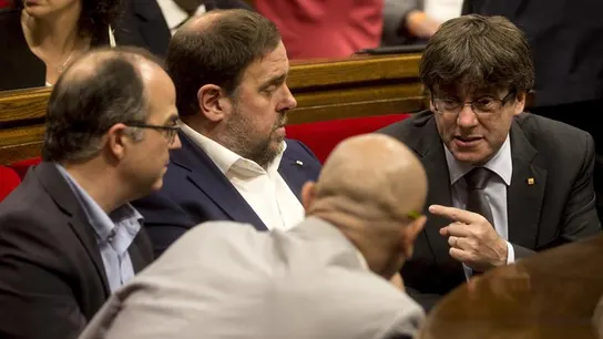 Carles Puigdemont y Oriol Junqueras Carles Puigdemont y Oriol Junqueras