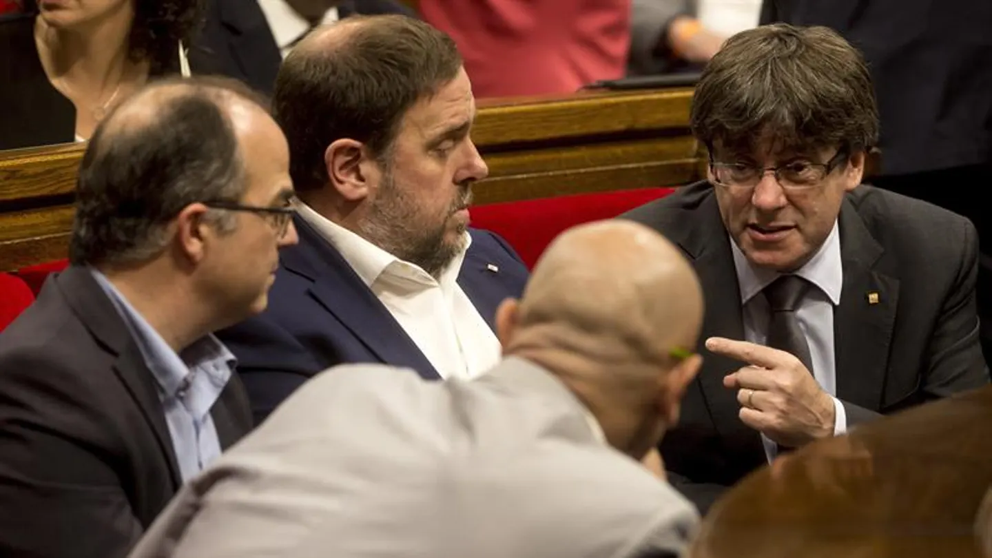 Carles Puigdemont y Oriol Junqueras Carles Puigdemont y Oriol Junqueras
