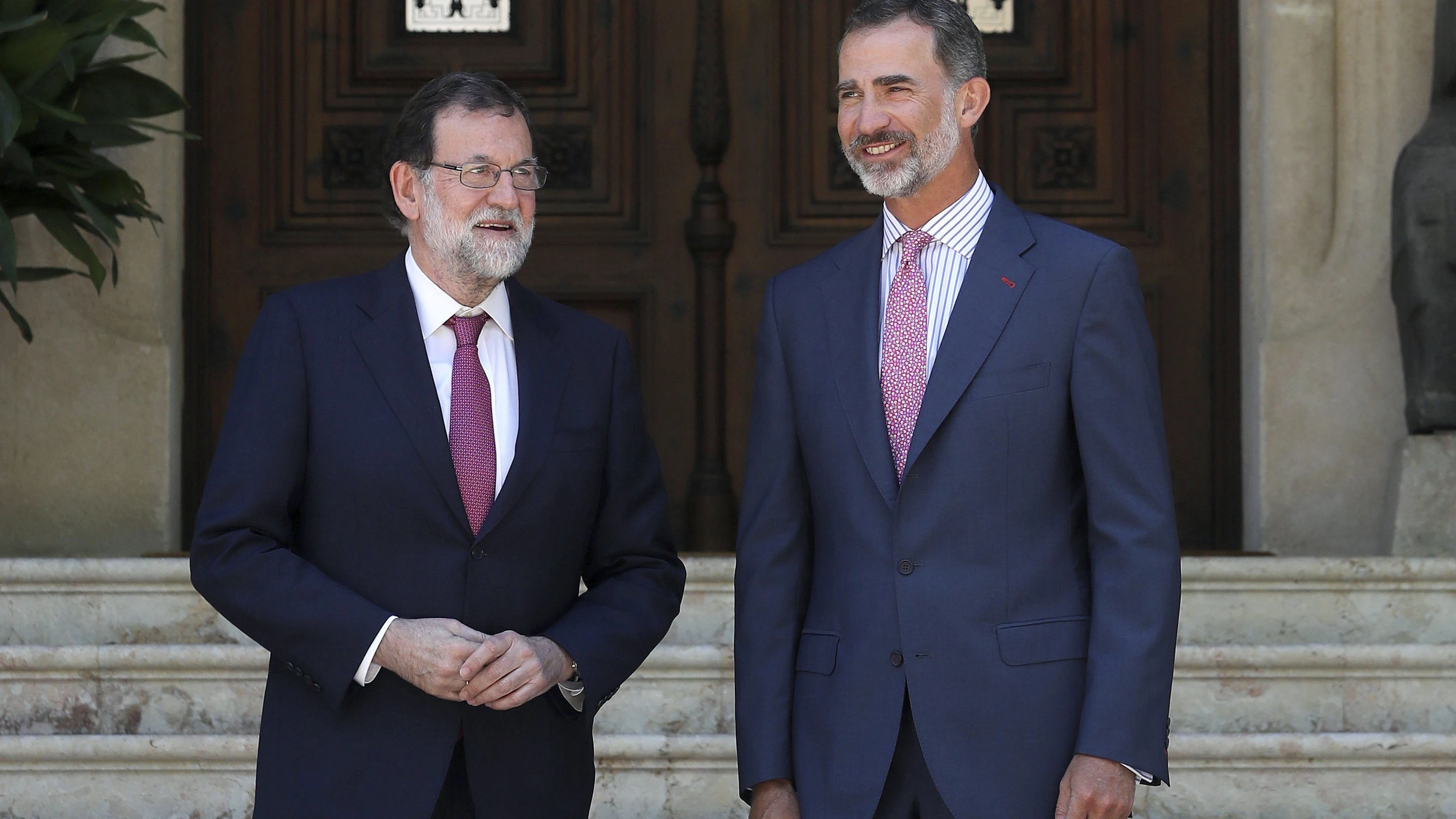 El Rey Felipe VI con Mariano Rajoy en el Palacio de Marivent El Rey Felipe VI con Mariano Rajoy en el Palacio de Marivent