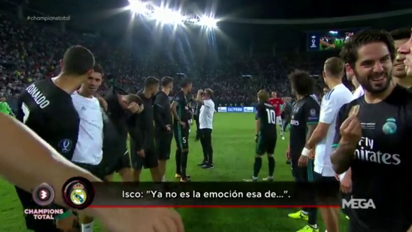 La 'pillada' de Isco y Lucas V&aacute;zquez: "No es la emoci&oacute;n esa de la primera..."