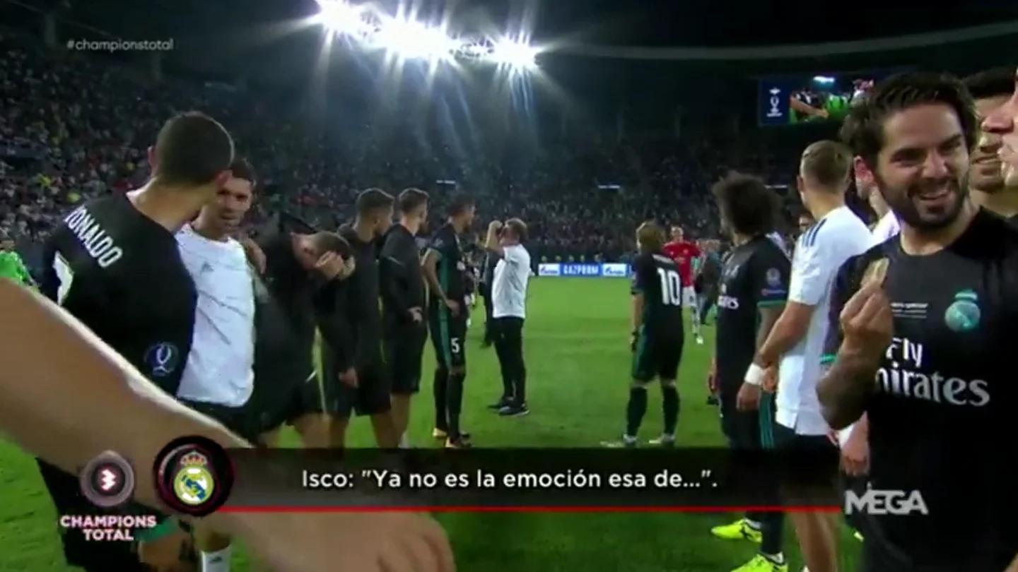 La 'pillada' de Isco y Lucas Vázquez: "No es la emoción esa de la primera..." La 'pillada' de Isco y Lucas Vázquez: "No es la emoción esa de la primera..."
