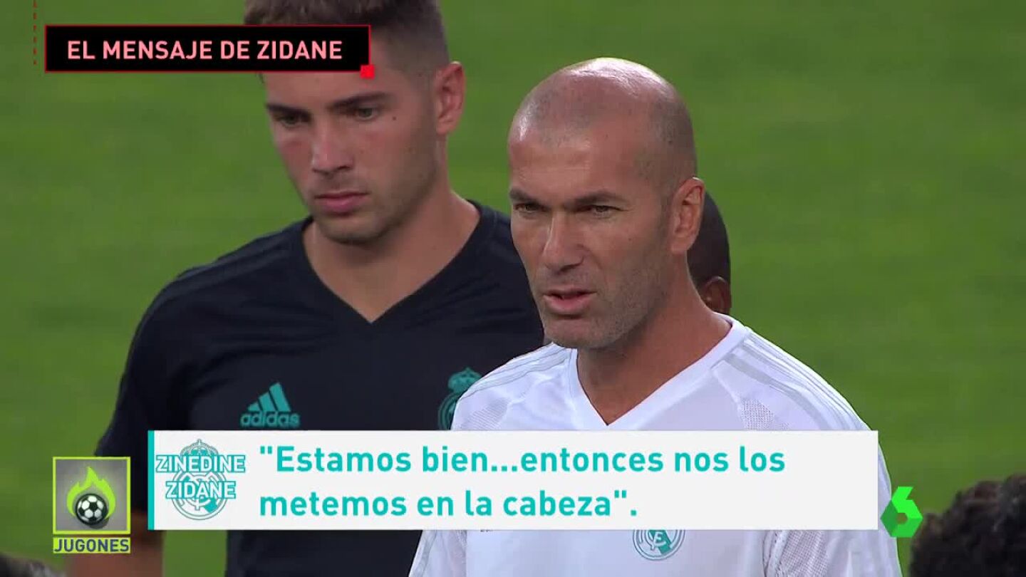 Zinedine Zidane lanza un mensaje a sus jugadores