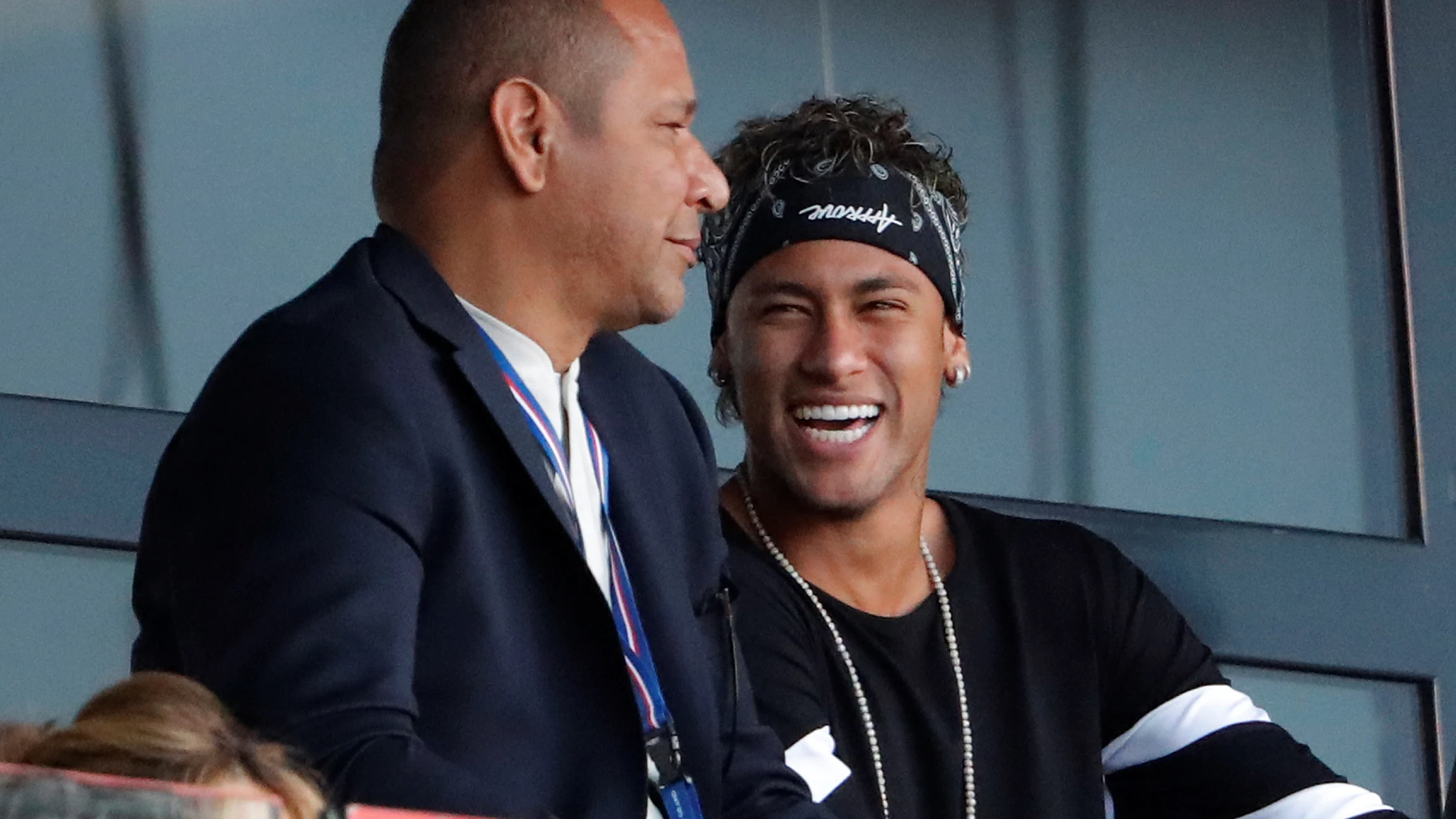 Neymar junto a su padre