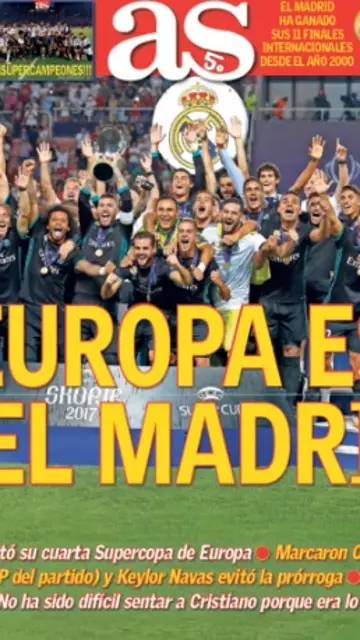 Portada del diario 'AS' Portada del diario 'AS'