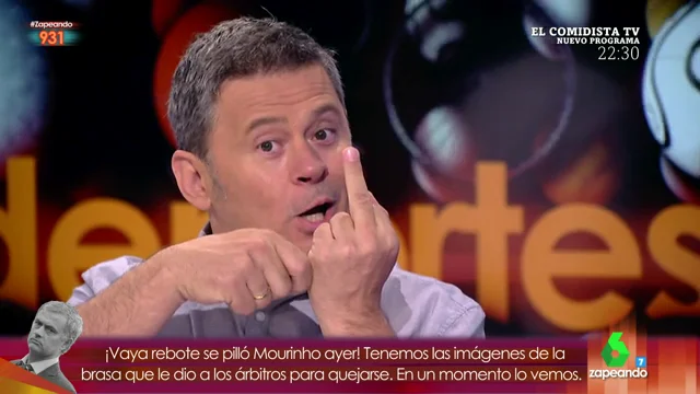 La peineta de Miki Nadal a Frank Blanco La peineta de Miki Nadal a Frank Blanco