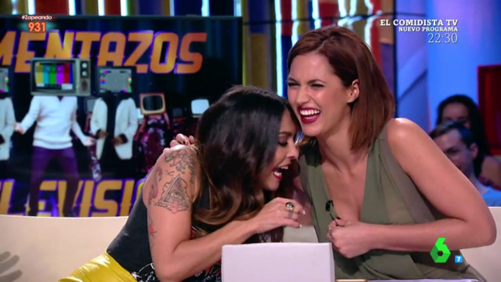Lorena Castell y Michelle Calv&oacute; en Zapeando