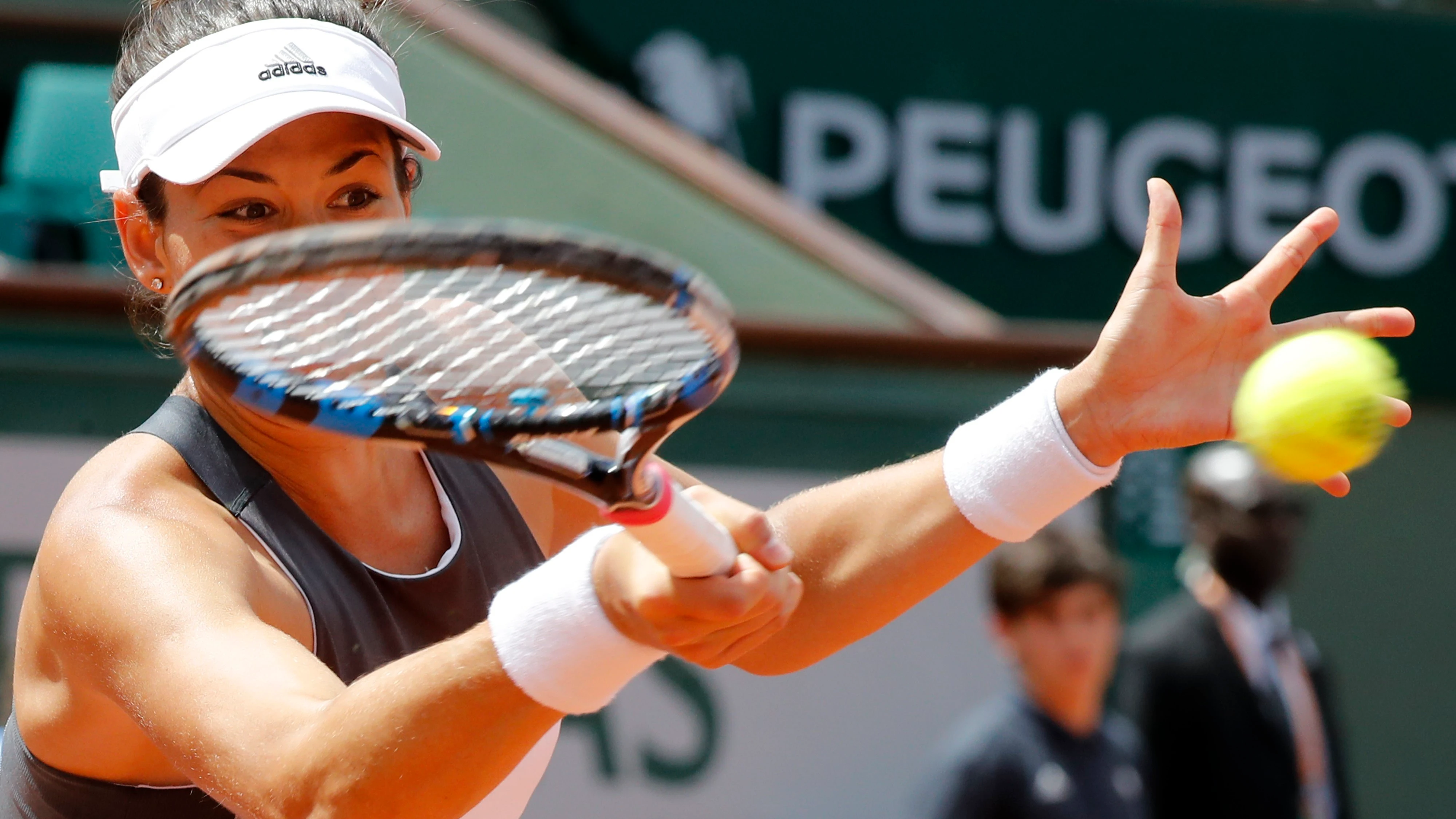 Muguruza durante el partido 
