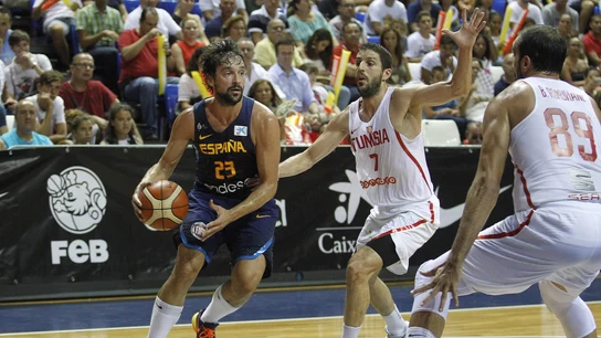 Llull, en un amigosto con la selección española Llull, en un amigosto con la selección española
