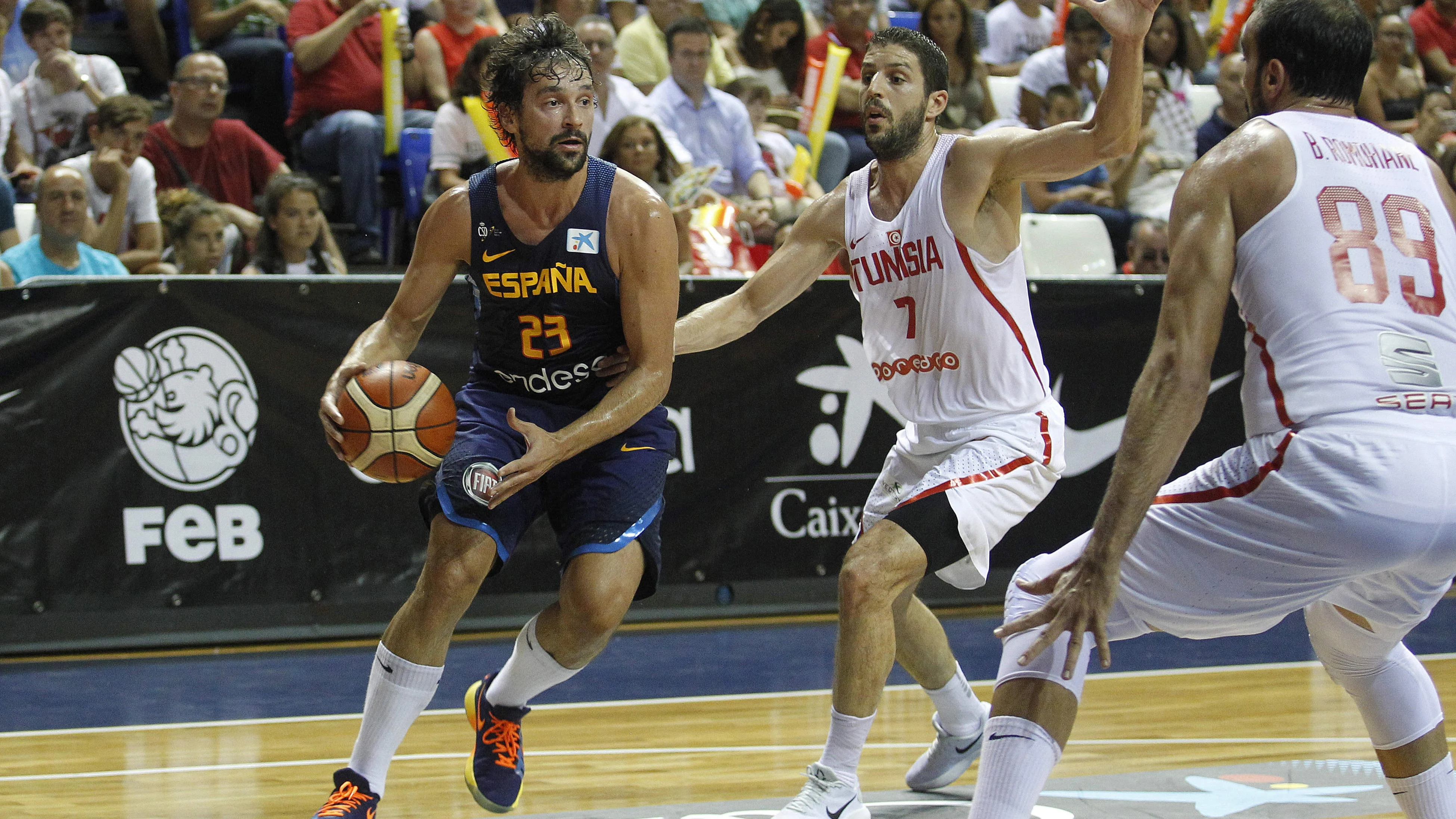 Llull, en un amigosto con la selección española