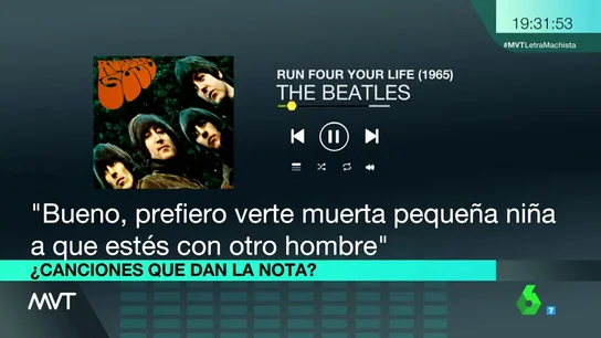 Desde los Beatles a Sara Montiel, pasando por Siniestro Total: machismo en las canciones desde tiempos inmemoriales Desde los Beatles a Sara Montiel, pasando por Siniestro Total: machismo en las canciones desde tiempos inmemoriales