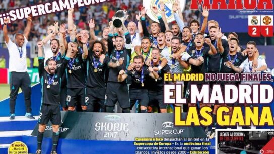 Portada del diario Marca