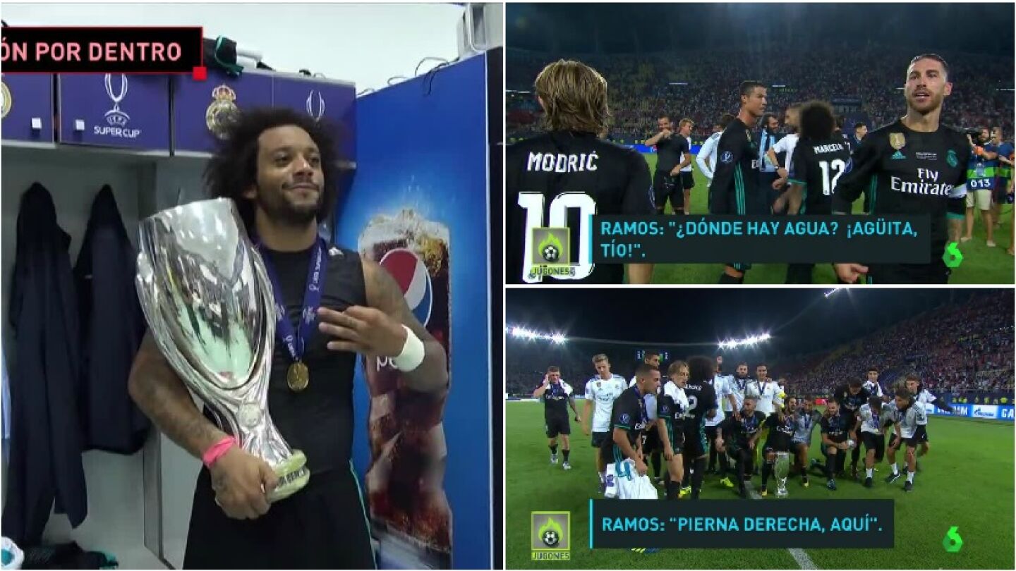 La fiesta del Real Madrid tras ganar la Supercopa