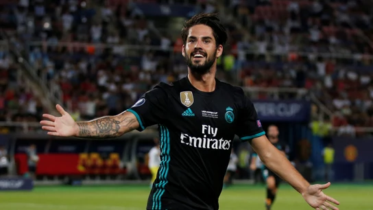 Isco celebra un gol con el Real Madrid Isco celebra un gol con el Real Madrid