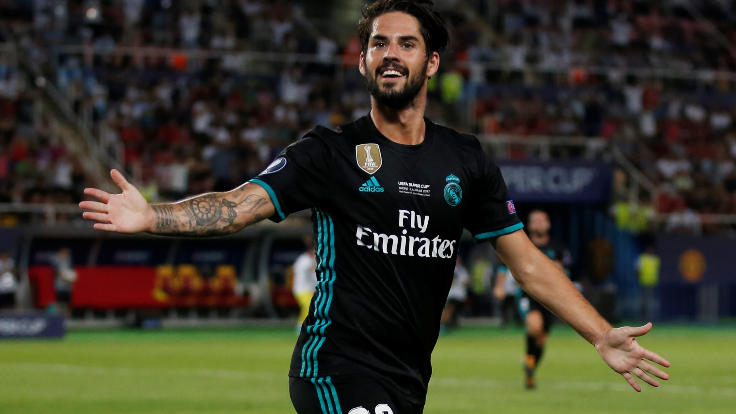 Isco celebra un gol con el Real Madrid Isco celebra un gol con el Real Madrid