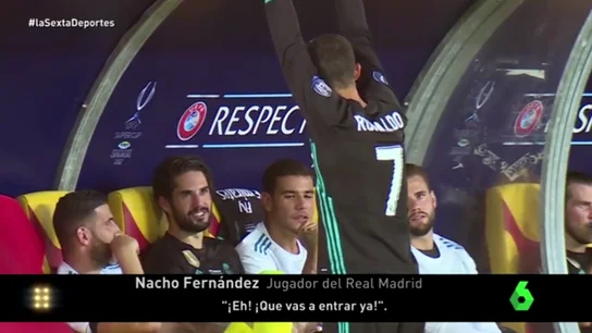Cristiano, puro nervio en el banquillo: así vivió la Supercopa de Europa Cristiano, puro nervio en el banquillo: así vivió la Supercopa de Europa