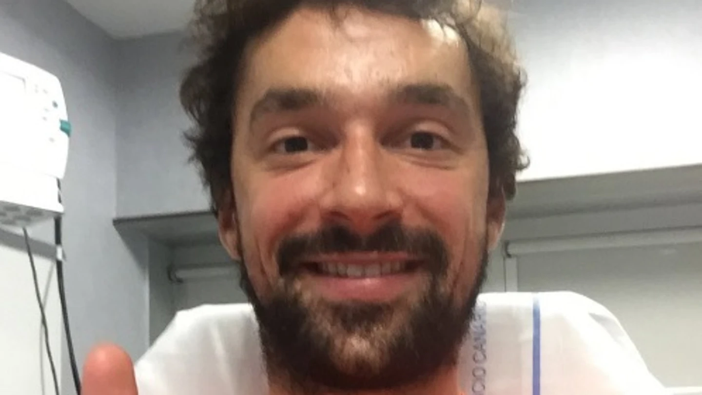 Sergio Llull, tras sufrir su grave lesión de rodilla Sergio Llull, tras sufrir su grave lesión de rodilla