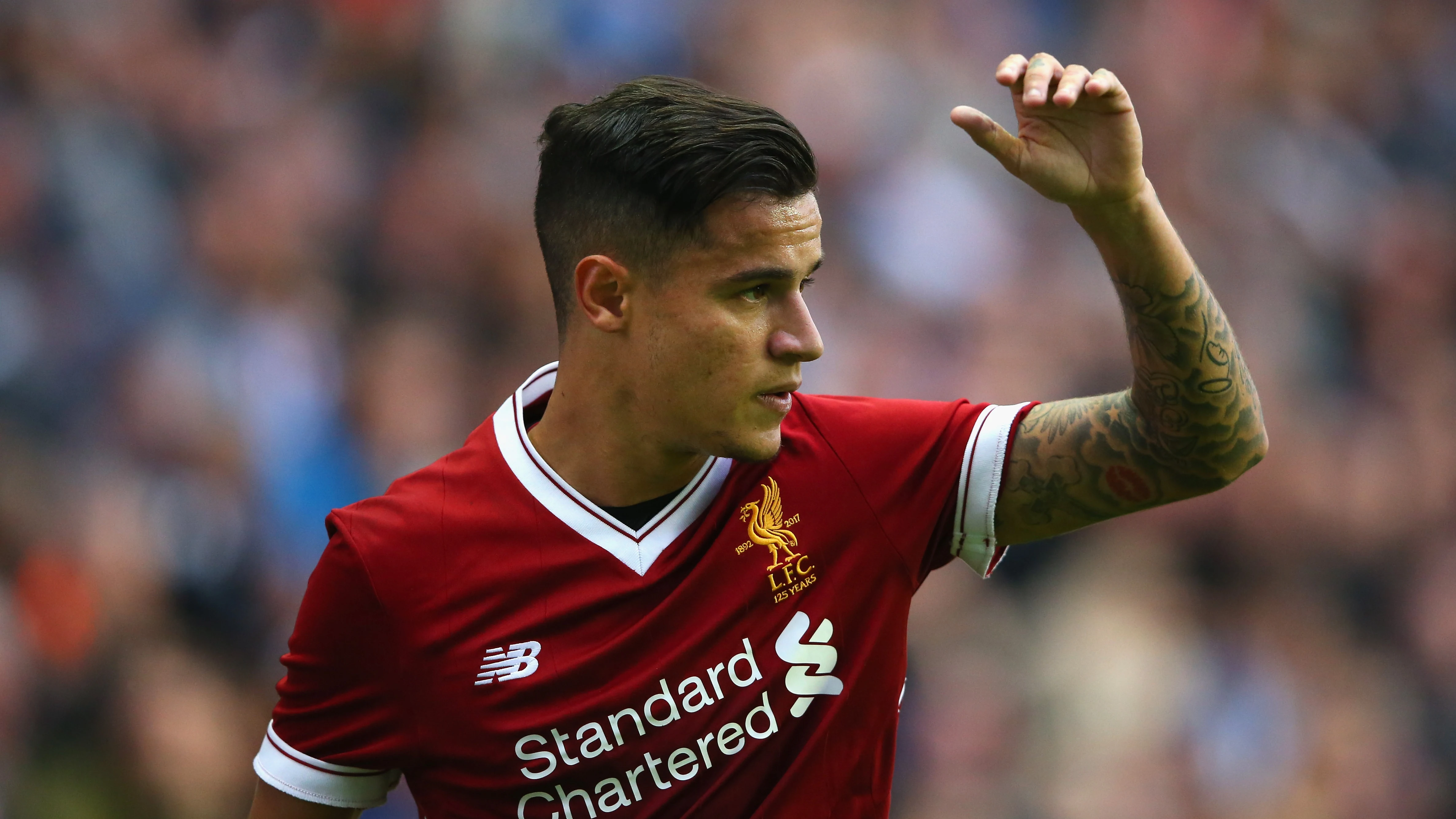 Philippe Coutinho, en un partido con el Liverpool