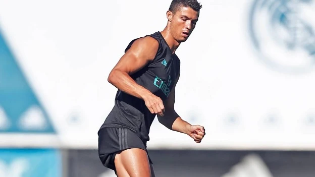Cristiano Ronaldo se ejercita en Valdebebas