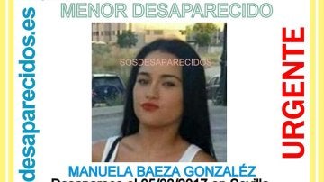 Se busca a Manuela Baeza, desaparecida en Sevilla