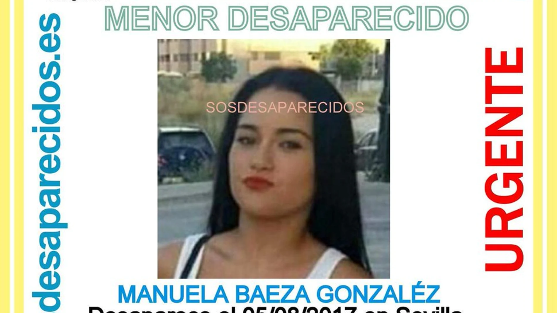 Se busca a Manuela Baeza, desaparecida en Sevilla