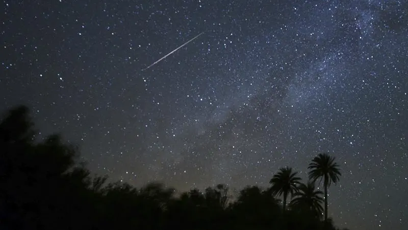 Imagen del firmamento desde el Barranco de Ajuy en Pájara (Fuerteventura) Imagen del firmamento desde el Barranco de Ajuy en Pájara (Fuerteventura)